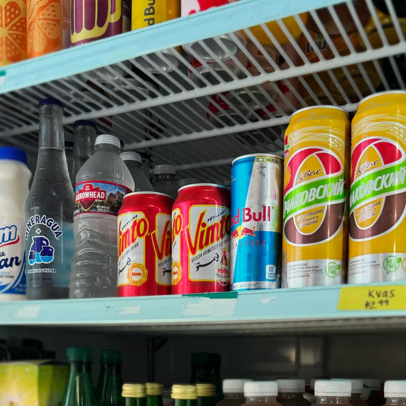 Drinks in the fridge